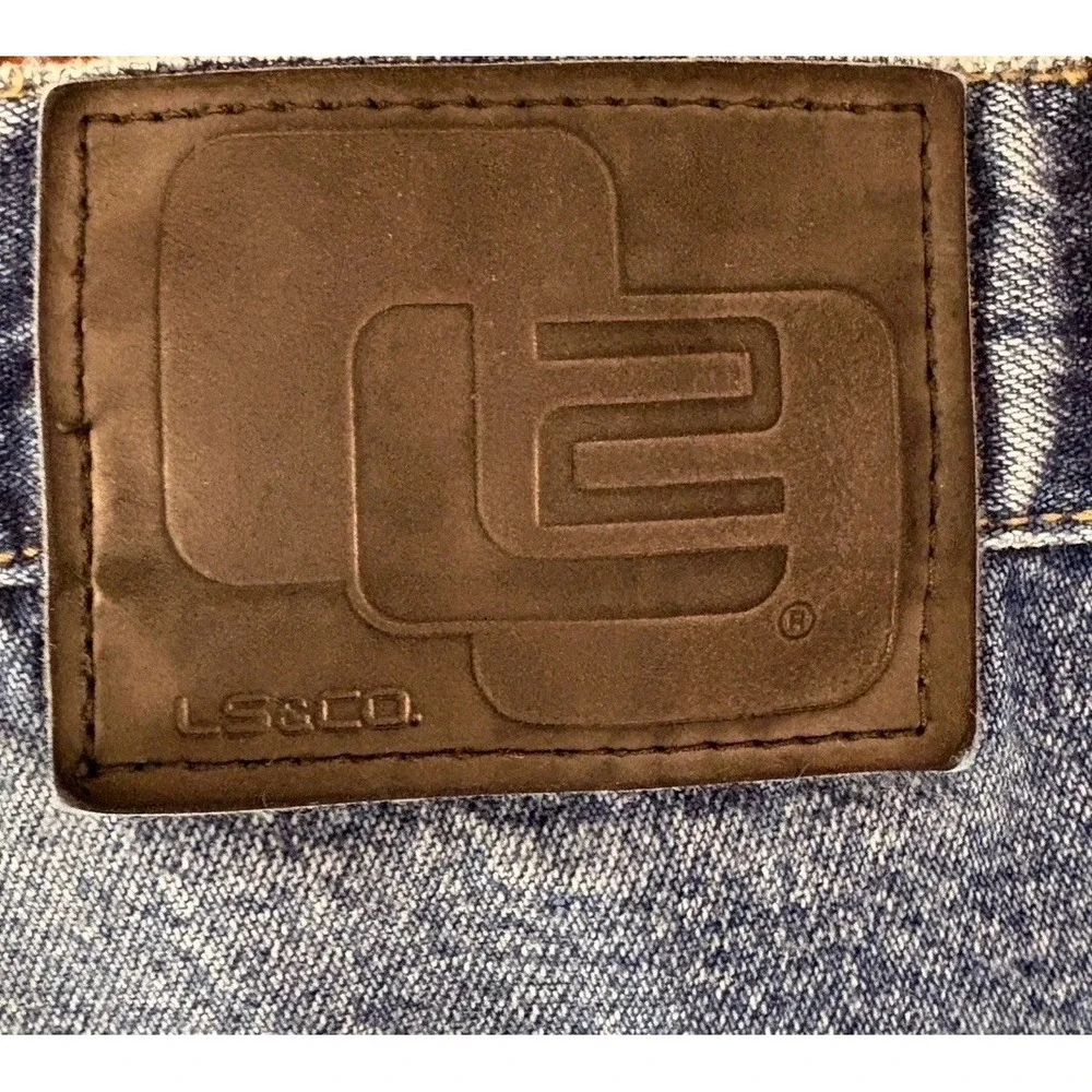 Vintage Levis L2 Jeans Men 32x30 Blue Baggy Relaxed Straight Denim Y2K